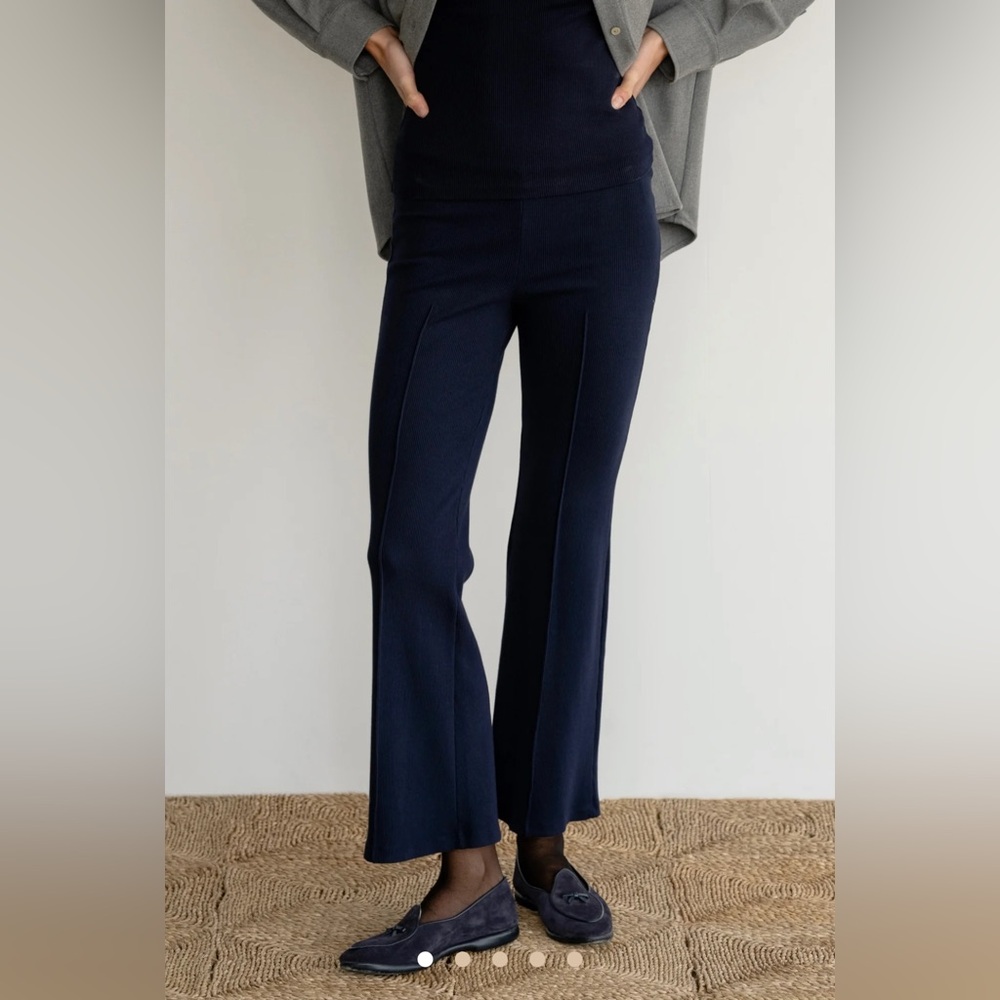 DONNI. Midnight Blue Flare Pants